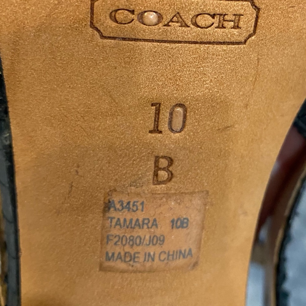 COACH Python Tamara Platform Sandals - Picture 6 of 6